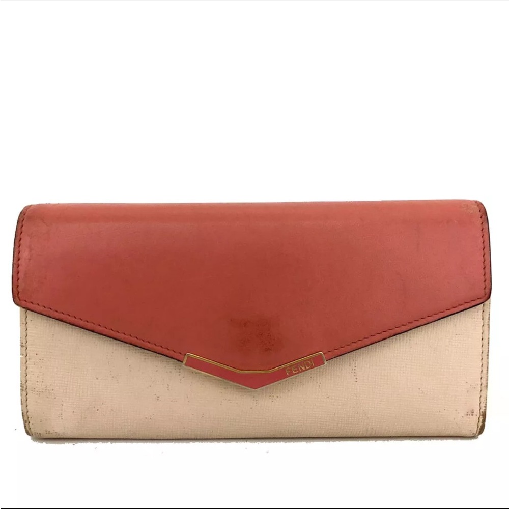 FENDI Toujours Leather Long Bifold Wallet